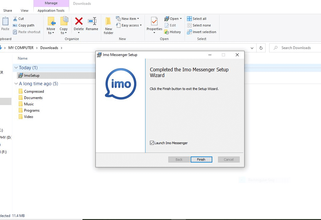 IMO installation is complete