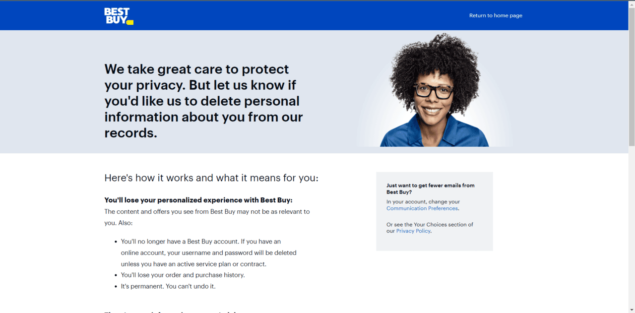 How To Delete Best Buy Through The Official Website 1