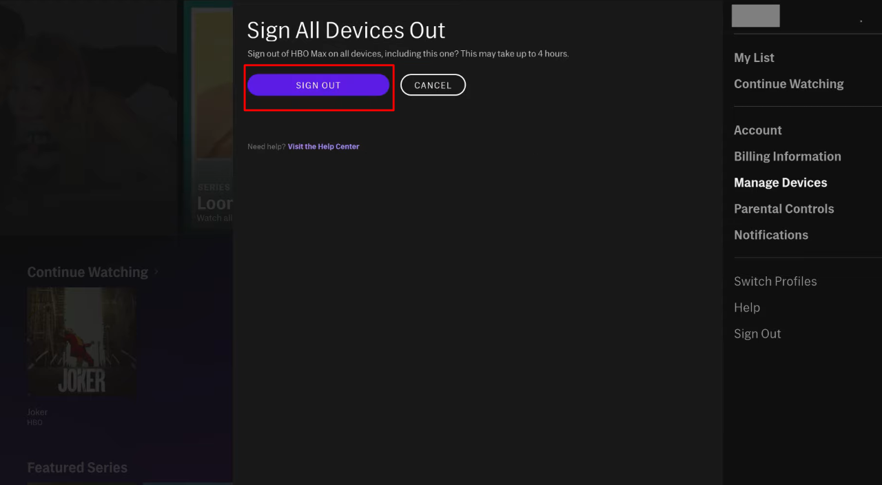 How To Sign Out From All Devices