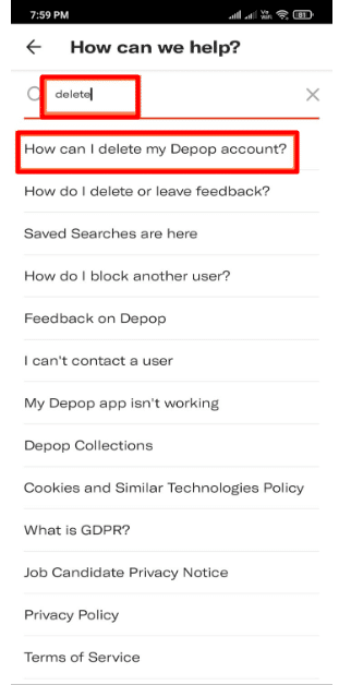 How do You Delete Depop Account via the Mobile Application