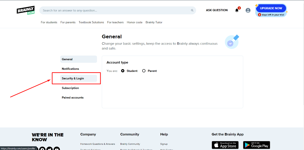 How to Delete Brainly Account via the Website