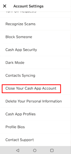 How to Delete Cash App Account