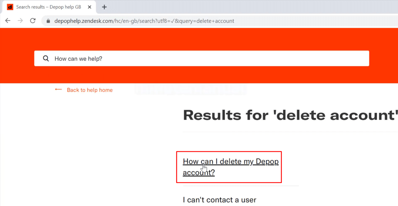 How to Delete Depop Account via the Website
