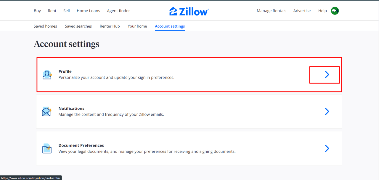 How to Unlink your Email from Zillow Account