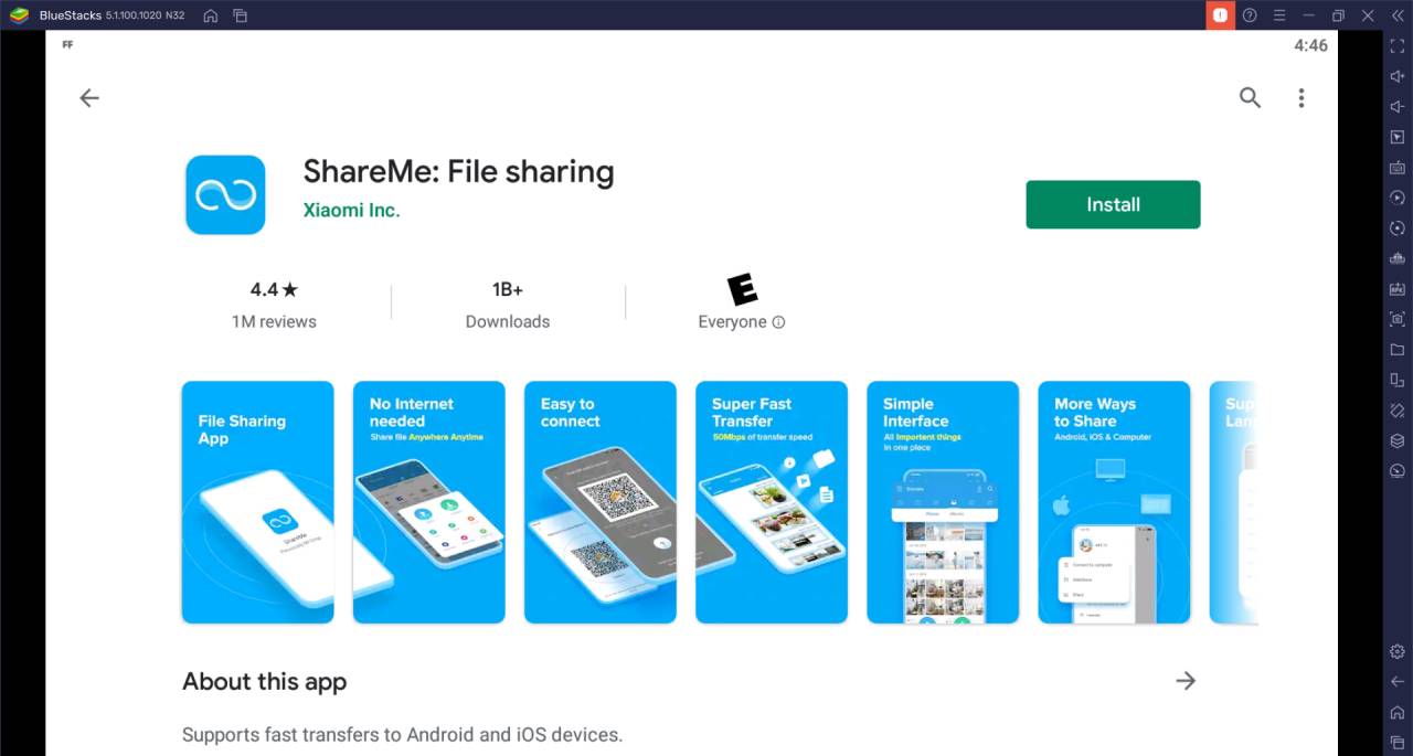 Install ShareMe on Windows & Mac PC