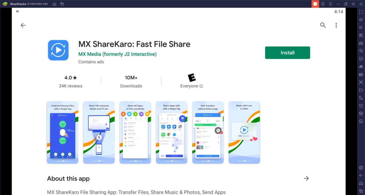 MX ShareKaro on Windows & Mac PC