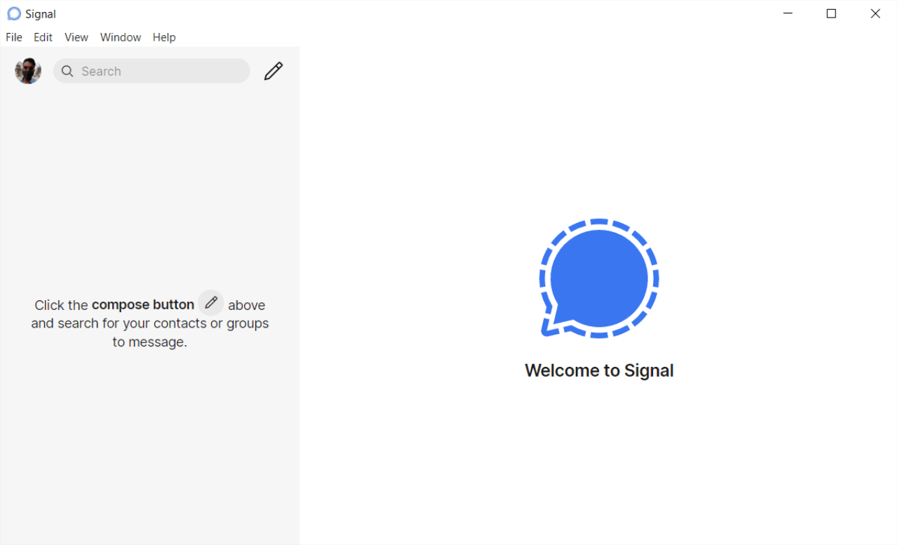 Signal open on your Desktop PC