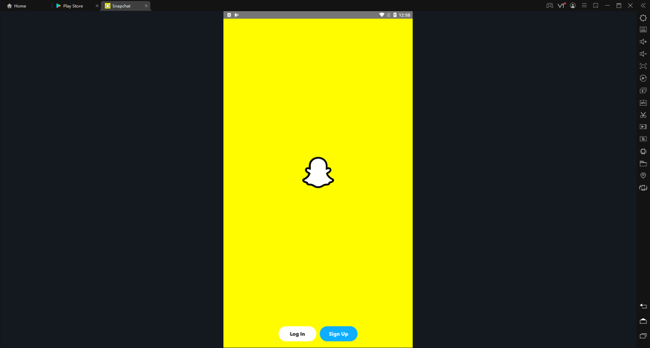 Snapchat Login and sign up on LDPlayer