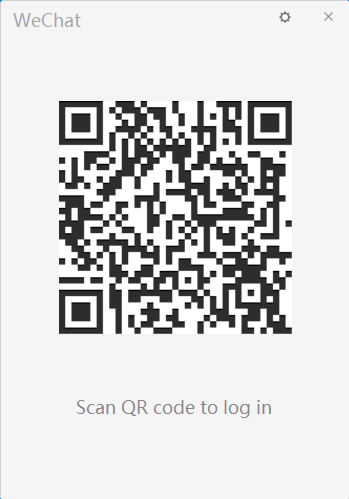 WeChat QR code on Desktop PC