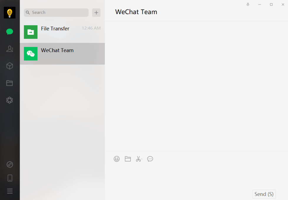 WeChat app use on Desktop PC