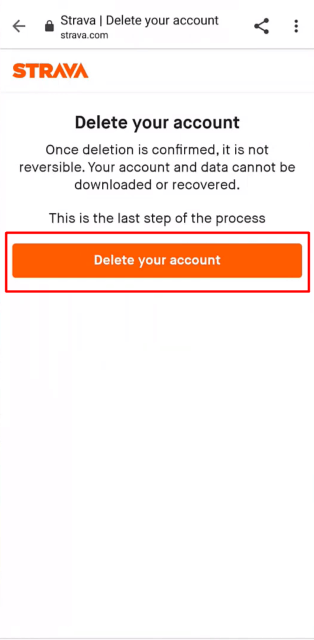 How to Delete Strava Account via the Mobile Application