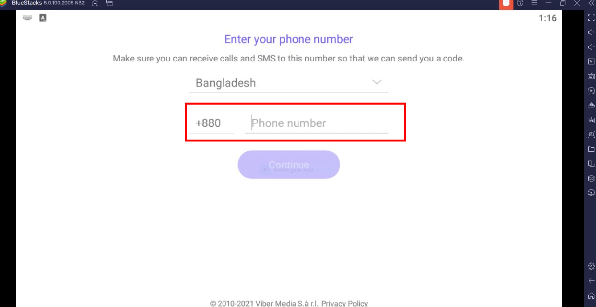 viber app verification mobile number